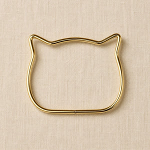 ASAS PARA BOLSO METÁLICAS GATO X2