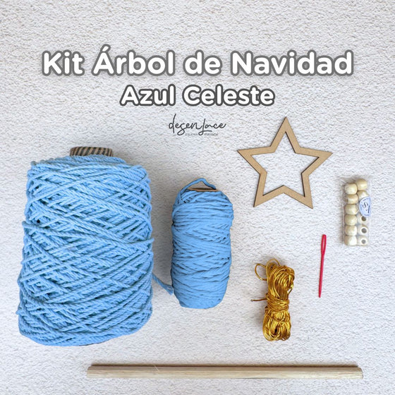 KIT + CLASE ÁRBOL NAVIDAD MACRAMÉ