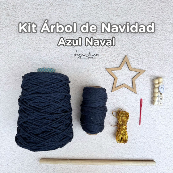 KIT + CLASE ÁRBOL NAVIDAD MACRAMÉ