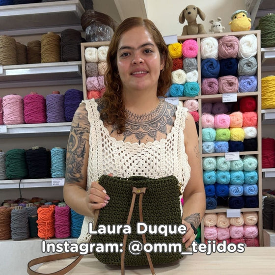 CLASE VIRTUAL - BOLSO BOHO EN CROCHET OMM TEJIDOS