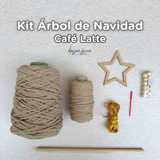 KIT + CLASE ÁRBOL NAVIDAD MACRAMÉ