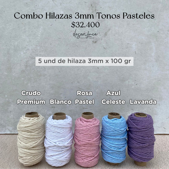 Combo 5 Hilazas #30 X 100 Gramos