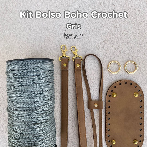 KIT + CLASE BOLSO BOHO EN CROCHET