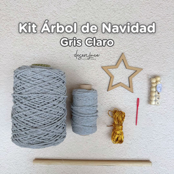 KIT + CLASE ÁRBOL NAVIDAD MACRAMÉ
