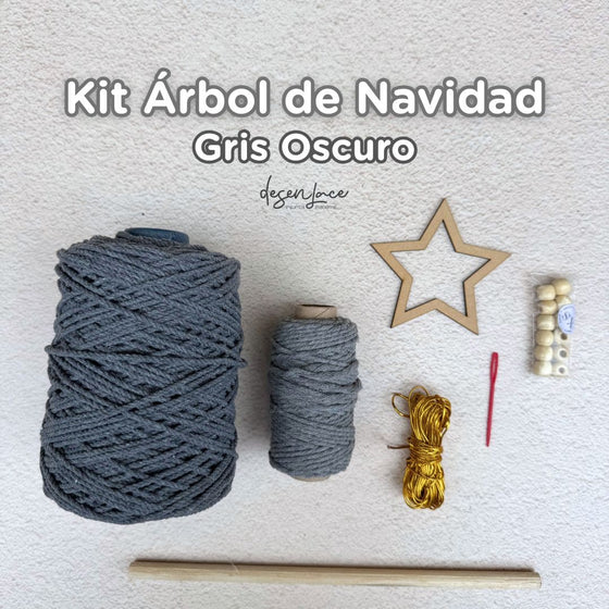 KIT + CLASE ÁRBOL NAVIDAD MACRAMÉ