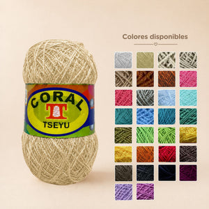 HILO TSEYU CORAL X 100 GRAMOS