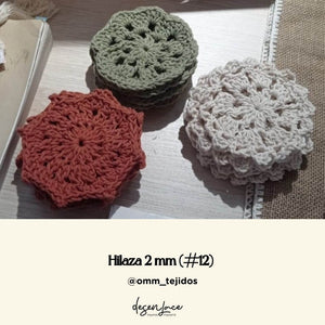 HILAZA 2 MM (#12) ALGODÓN RECUPERADO