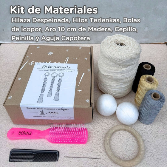 KIT + CLASE EMBARRILADO MACRAMÉ