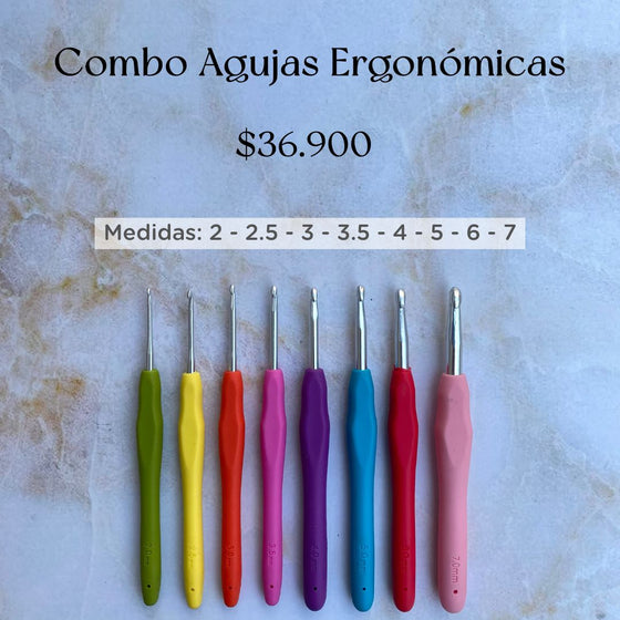 Combo Agujas de Crochet