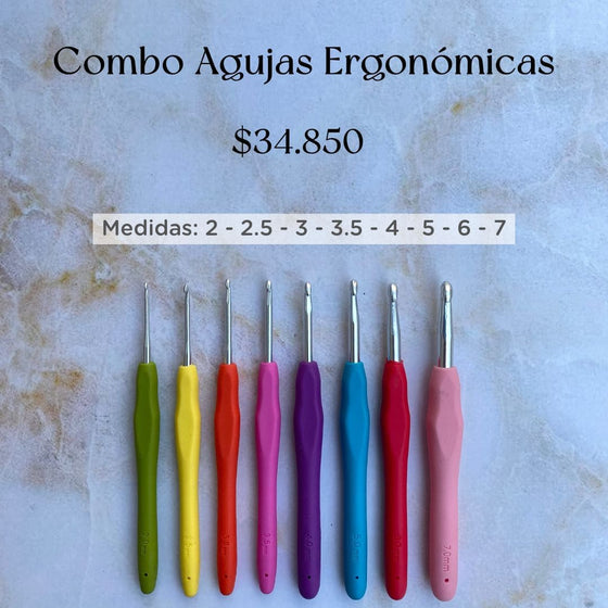 Combo Agujas de Crochet