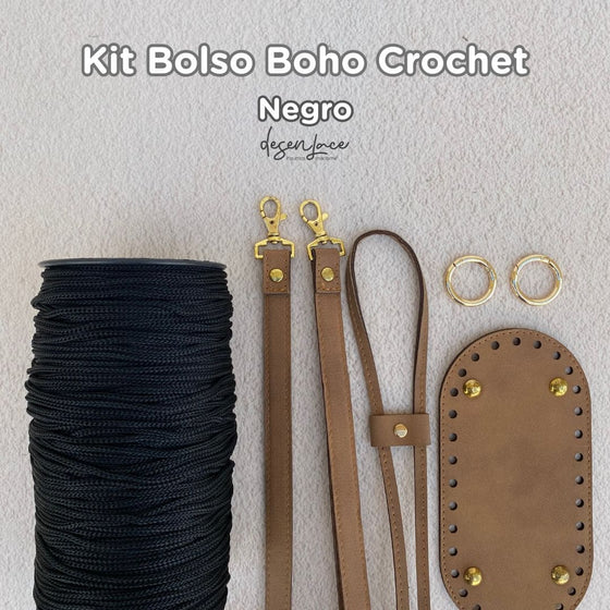KIT + CLASE BOLSO BOHO EN CROCHET
