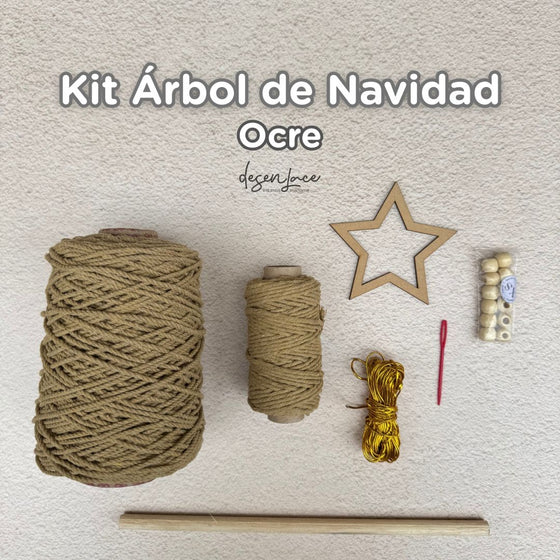 KIT + CLASE ÁRBOL NAVIDAD MACRAMÉ