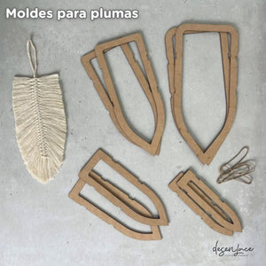 MOLDES PARA PLUMAS X 4