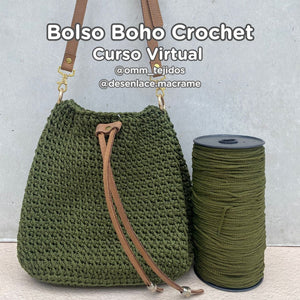 CLASE VIRTUAL - BOLSO BOHO EN CROCHET OMM TEJIDOS