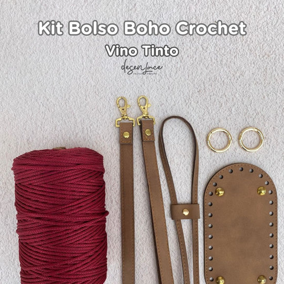 KIT + CLASE BOLSO BOHO EN CROCHET