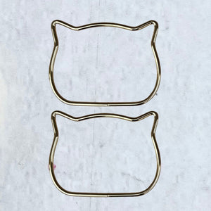 ASAS PARA BOLSO METáLICAS GATO X2