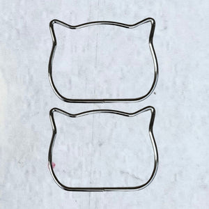 ASAS PARA BOLSO METáLICAS GATO X2